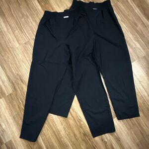 Cherokee Y2K Black Elastic High Waist Scrub Pants Size M